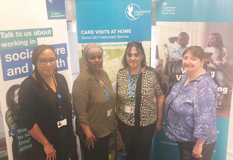 Bluebird Care team become ambassadors for social care careers
